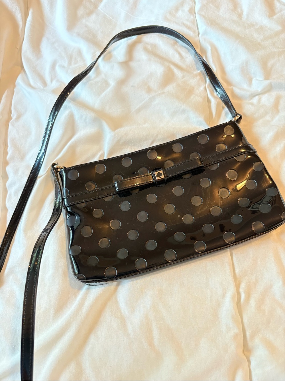 Kate Spade Patent Polka Dot Handbag
